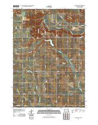 Alcester NE South Dakota Historical topographic map, 1:24000 scale, 7.5 X 7.5 Minute, Year 2010