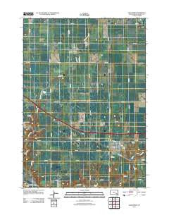 Alexandria South Dakota Historical topographic map, 1:24000 scale, 7.5 X 7.5 Minute, Year 2012
