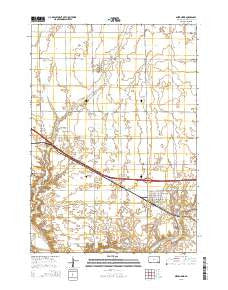Alexandria South Dakota Current topographic map, 1:24000 scale, 7.5 X 7.5 Minute, Year 2015