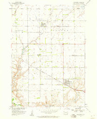 Alexandria South Dakota Historical topographic map, 1:24000 scale, 7.5 X 7.5 Minute, Year 1957