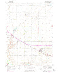 Alexandria South Dakota Historical topographic map, 1:24000 scale, 7.5 X 7.5 Minute, Year 1957