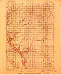 Alexandria South Dakota Historical topographic map, 1:125000 scale, 30 X 30 Minute, Year 1899