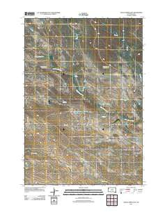 Alkali Creek East South Dakota Historical topographic map, 1:24000 scale, 7.5 X 7.5 Minute, Year 2012