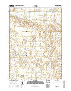 Allan Dam South Dakota Current topographic map, 1:24000 scale, 7.5 X 7.5 Minute, Year 2015