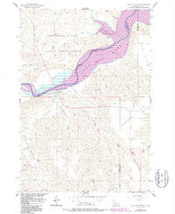 Alleman Station South Dakota Historical topographic map, 1:24000 scale, 7.5 X 7.5 Minute, Year 1956