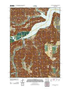 Alleman Station South Dakota Historical topographic map, 1:24000 scale, 7.5 X 7.5 Minute, Year 2012