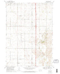 Alsen South Dakota Historical topographic map, 1:24000 scale, 7.5 X 7.5 Minute, Year 1969
