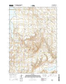 Ames South Dakota Current topographic map, 1:24000 scale, 7.5 X 7.5 Minute, Year 2015