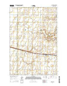 Andover South Dakota Current topographic map, 1:24000 scale, 7.5 X 7.5 Minute, Year 2015