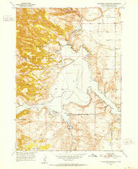 Angostura Reservoir South Dakota Historical topographic map, 1:24000 scale, 7.5 X 7.5 Minute, Year 1950