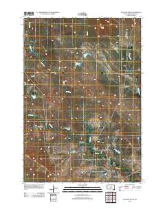 Antelope Butte South Dakota Historical topographic map, 1:24000 scale, 7.5 X 7.5 Minute, Year 2012