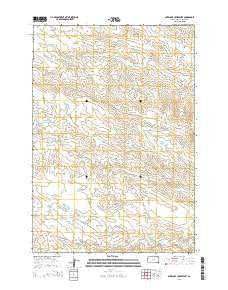 Antelope Creek West South Dakota Current topographic map, 1:24000 scale, 7.5 X 7.5 Minute, Year 2015