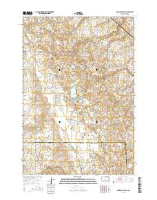 Antelope Valley South Dakota Current topographic map, 1:24000 scale, 7.5 X 7.5 Minute, Year 2015