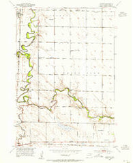 Ashton South Dakota Historical topographic map, 1:24000 scale, 7.5 X 7.5 Minute, Year 1953