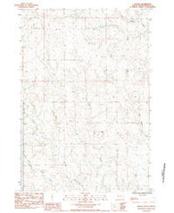 Avance South Dakota Historical topographic map, 1:24000 scale, 7.5 X 7.5 Minute, Year 1983
