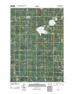 Badger South Dakota Historical topographic map, 1:24000 scale, 7.5 X 7.5 Minute, Year 2012