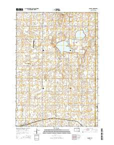 Badger South Dakota Current topographic map, 1:24000 scale, 7.5 X 7.5 Minute, Year 2015