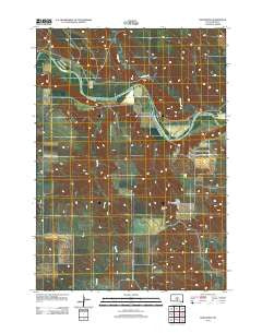 Badnation South Dakota Historical topographic map, 1:24000 scale, 7.5 X 7.5 Minute, Year 2012