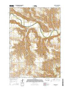 Badnation South Dakota Current topographic map, 1:24000 scale, 7.5 X 7.5 Minute, Year 2015