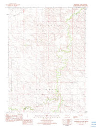 Badnation SE South Dakota Historical topographic map, 1:25000 scale, 7.5 X 7.5 Minute, Year 1982