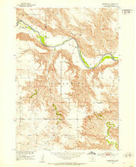 Badnation South Dakota Historical topographic map, 1:24000 scale, 7.5 X 7.5 Minute, Year 1951