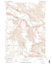 Badnation South Dakota Historical topographic map, 1:24000 scale, 7.5 X 7.5 Minute, Year 1951