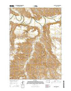 Badnation NW South Dakota Current topographic map, 1:24000 scale, 7.5 X 7.5 Minute, Year 2015