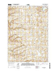 Baileys Lake South Dakota Current topographic map, 1:24000 scale, 7.5 X 7.5 Minute, Year 2015