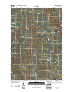 Bams Butte South Dakota Historical topographic map, 1:24000 scale, 7.5 X 7.5 Minute, Year 2012