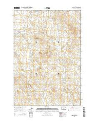Bams Butte South Dakota Current topographic map, 1:24000 scale, 7.5 X 7.5 Minute, Year 2015