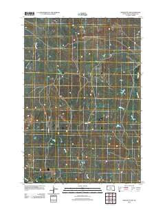 Bams Butte NW South Dakota Historical topographic map, 1:24000 scale, 7.5 X 7.5 Minute, Year 2012