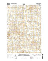 Bams Butte NW South Dakota Current topographic map, 1:24000 scale, 7.5 X 7.5 Minute, Year 2015