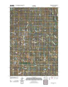 Bams Butte SE South Dakota Historical topographic map, 1:24000 scale, 7.5 X 7.5 Minute, Year 2012