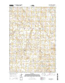 Bams Butte SE South Dakota Current topographic map, 1:24000 scale, 7.5 X 7.5 Minute, Year 2015