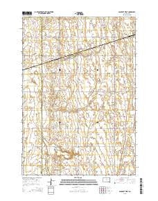 Bancroft West South Dakota Current topographic map, 1:24000 scale, 7.5 X 7.5 Minute, Year 2015