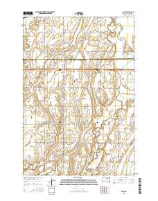 Bath South Dakota Current topographic map, 1:24000 scale, 7.5 X 7.5 Minute, Year 2015