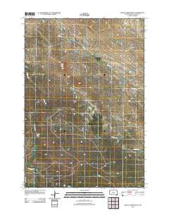 Battle Creek Butte South Dakota Historical topographic map, 1:24000 scale, 7.5 X 7.5 Minute, Year 2012