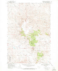 Battleship Rock South Dakota Historical topographic map, 1:24000 scale, 7.5 X 7.5 Minute, Year 1969