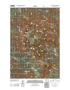 Battleship Rock South Dakota Historical topographic map, 1:24000 scale, 7.5 X 7.5 Minute, Year 2012