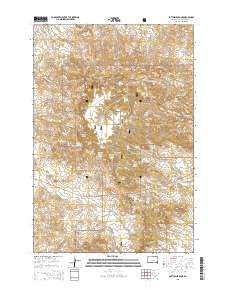 Battleship Rock South Dakota Current topographic map, 1:24000 scale, 7.5 X 7.5 Minute, Year 2015