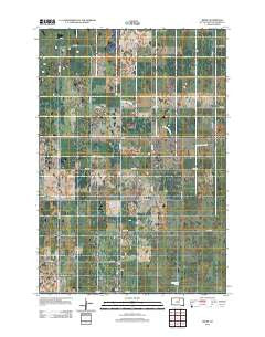 Beebe South Dakota Historical topographic map, 1:24000 scale, 7.5 X 7.5 Minute, Year 2012