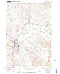 Belle Fourche South Dakota Historical topographic map, 1:24000 scale, 7.5 X 7.5 Minute, Year 1954