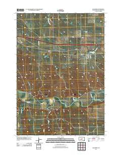 Belvidere South Dakota Historical topographic map, 1:24000 scale, 7.5 X 7.5 Minute, Year 2012