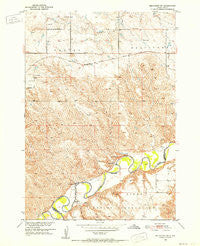 Belvidere SW South Dakota Historical topographic map, 1:24000 scale, 7.5 X 7.5 Minute, Year 1951