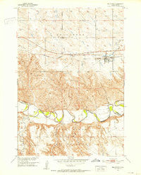Belvidere South Dakota Historical topographic map, 1:24000 scale, 7.5 X 7.5 Minute, Year 1951
