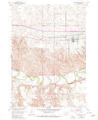 Belvidere South Dakota Historical topographic map, 1:24000 scale, 7.5 X 7.5 Minute, Year 1951