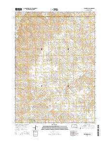 Belvidere NE South Dakota Current topographic map, 1:24000 scale, 7.5 X 7.5 Minute, Year 2015
