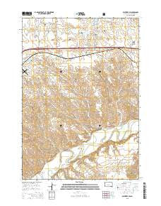 Belvidere SW South Dakota Current topographic map, 1:24000 scale, 7.5 X 7.5 Minute, Year 2015