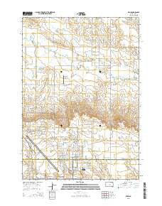 Bend South Dakota Current topographic map, 1:24000 scale, 7.5 X 7.5 Minute, Year 2015