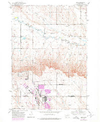 Bend South Dakota Historical topographic map, 1:24000 scale, 7.5 X 7.5 Minute, Year 1953
